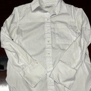 Madewell White Button Down Shirt